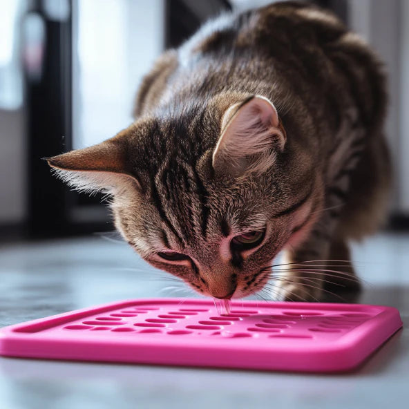 Leckmatte für Katze