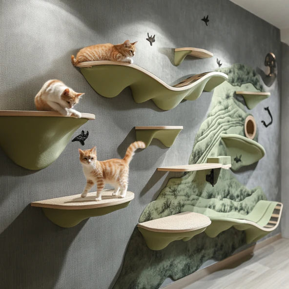Kletterlandschafts- Bauteile für Katzen