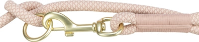 Trixie Weiche Seil Hundeleine Verstellbar Rosa/Hellrosa
